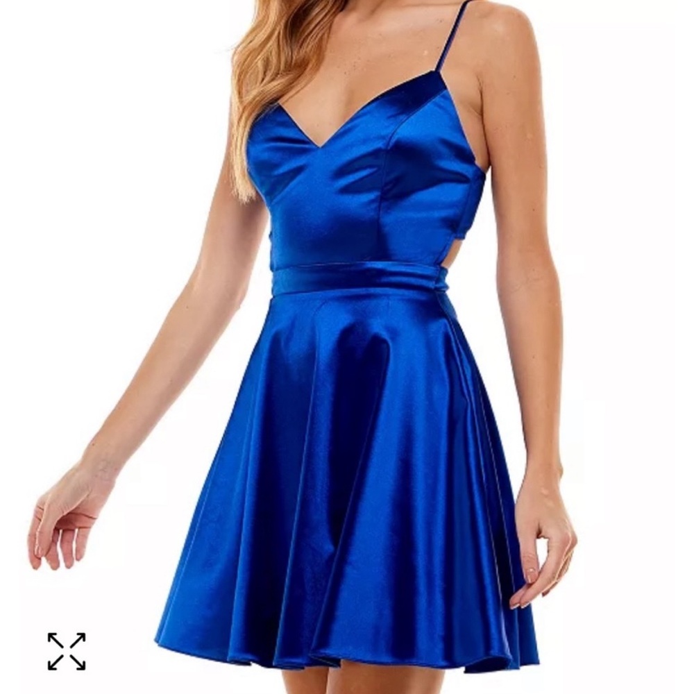 formal homecoming dress royal blue